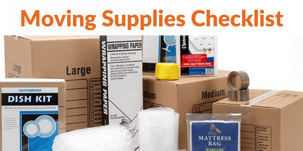 Moving Supplies Checklist - Simple Moving Labor