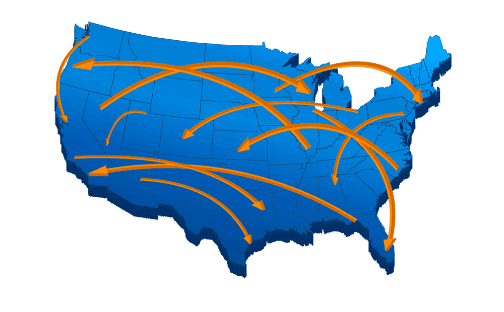 Long Distance Moving Map